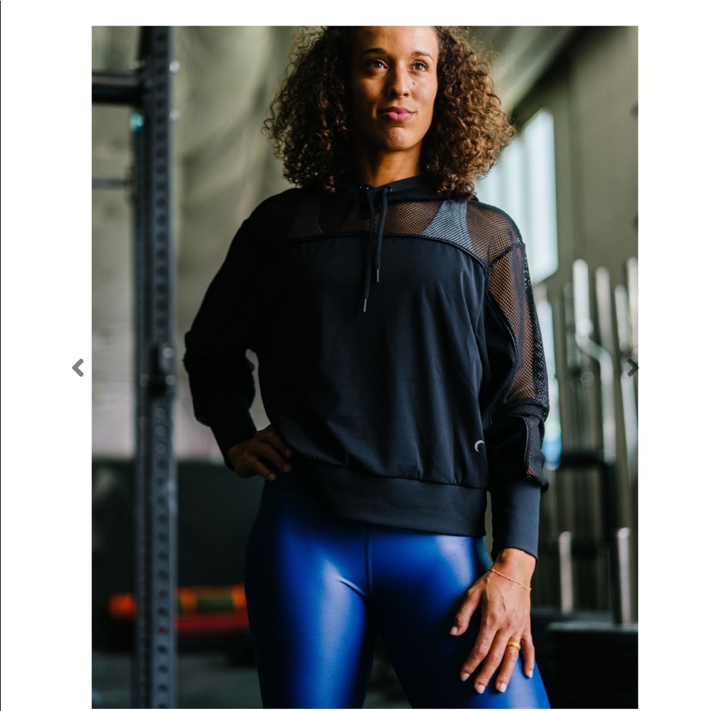 Zyia Black Mesh Winner Hoodie